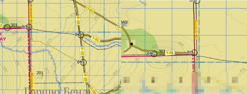 Compare detail on master map to smaller-scale maps